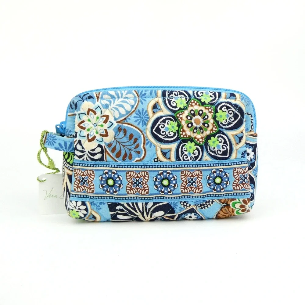 Vera Bradley Bali Blue Small Cosmetic Bag Case NWT